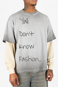 Gray "Yall Don't Know Fashion" - Long Sleeve Tee